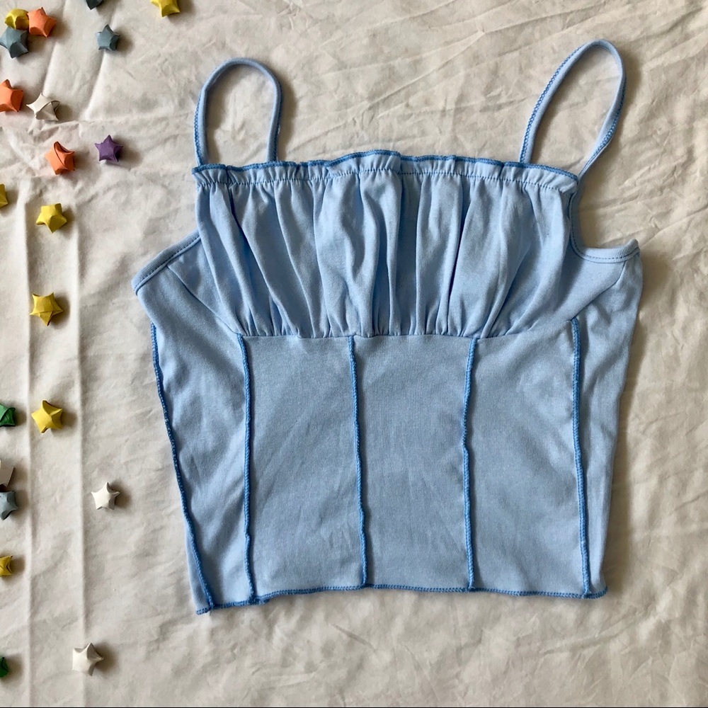 NWOT blue shein blouse